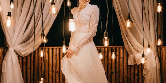 woman in wedding dress