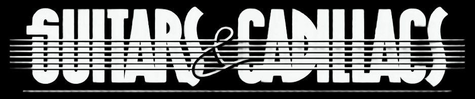 Guitars and Cadillac's logo